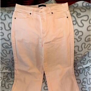 Ladies Banana Republic pale/baby pink ankle length denim pants - Sz: 10 (30w)